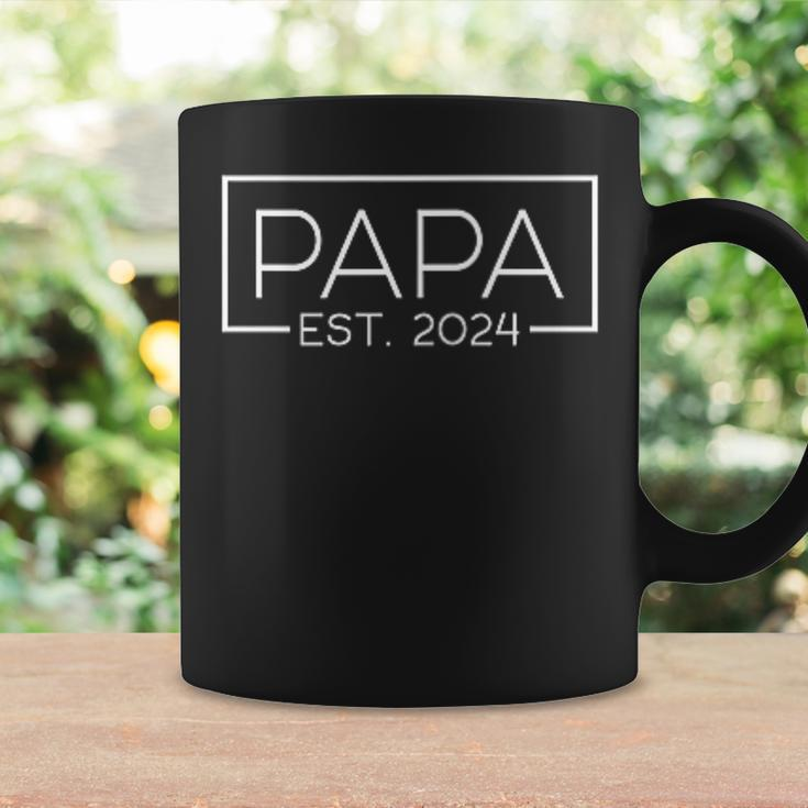 Papa 2024 Logo Werdende Eltern 2024 Papa Est 2024 Tassen Geschenkideen