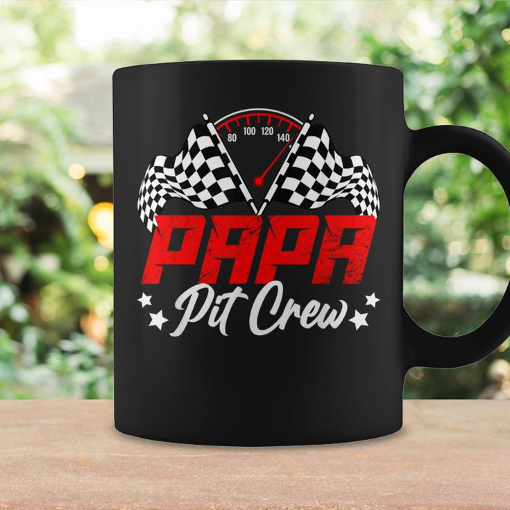 Papa Pit Crew Birthday Party Race Car Lover Racing Family Coffee Mug Gifts ideas