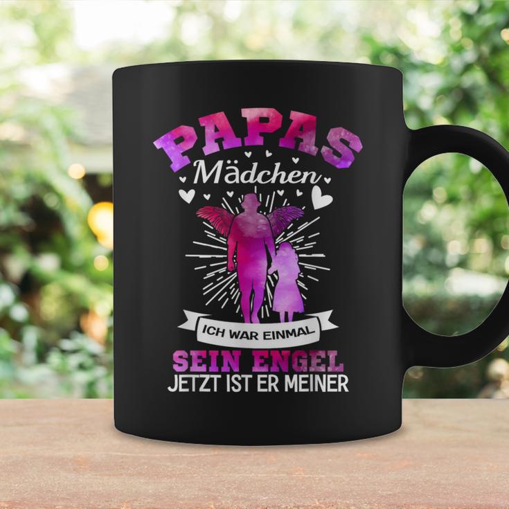 Papas Girls Ich War Einmal Sein Engel Jetzt Ist Er Meiner S Tassen Geschenkideen