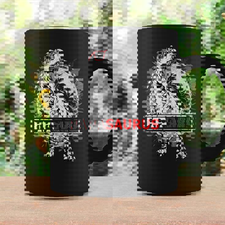 PapasaurusRex Papa Saurus Dinosaur Grandpa Dino Taza de café Ideas de regalos