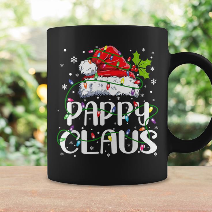 Pappy Claus Christmas Santa Hat Matching Family Xmas Lights Coffee Mug Gifts ideas