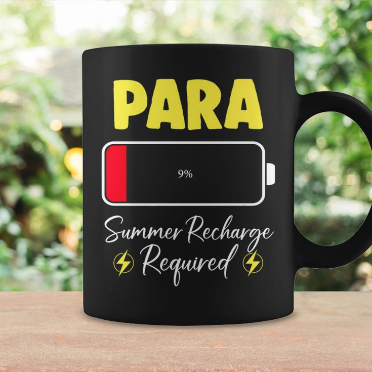 Paraprofessional Summer Recharge Required Last Day School Coffee Mug Gifts ideas
