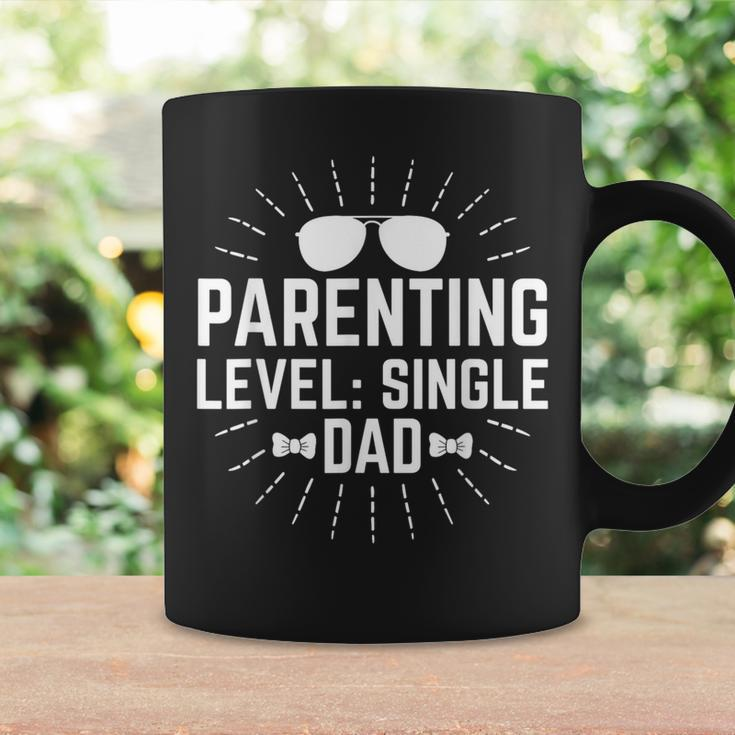 Parenting Level Single Dad Hard Work Daddy Dedication Father Coffee Mug Gifts ideas