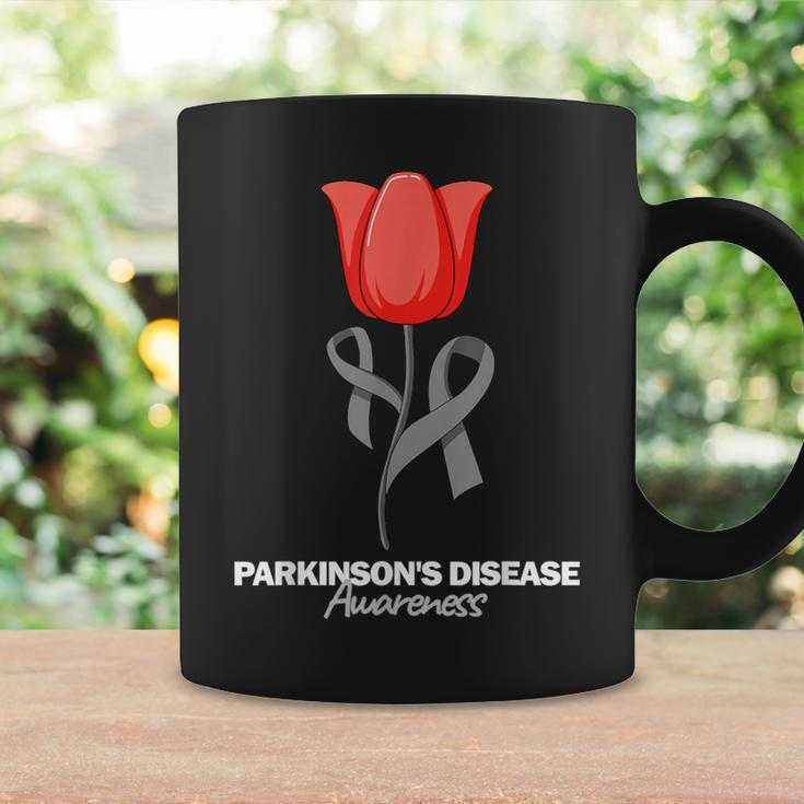 Parkinson's Disease Awareness April Month Red Tulip Coffee Mug Gifts ideas