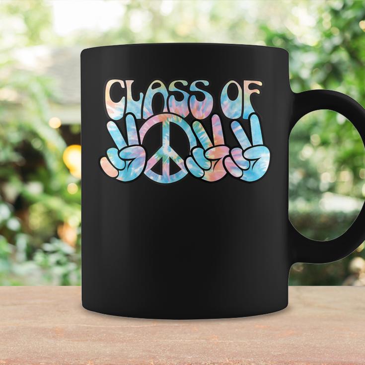 Pastel Tie Dye Peace Sign Hands Senior Class Of 2022 Coffee Mug Gifts ideas