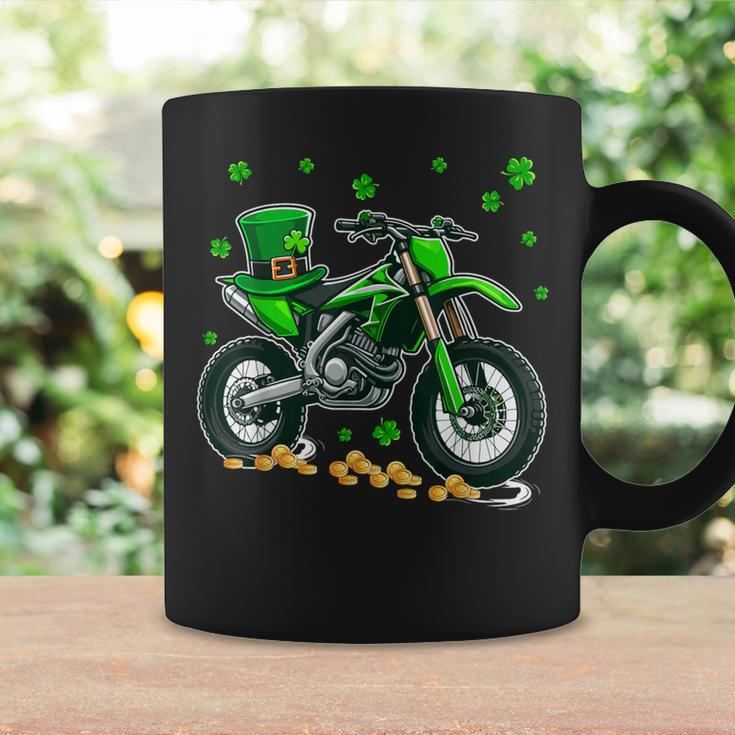 Patrick's Day Dirt Bike Shamrocks Lucky Patrick's Day Coin Coffee Mug Gifts ideas