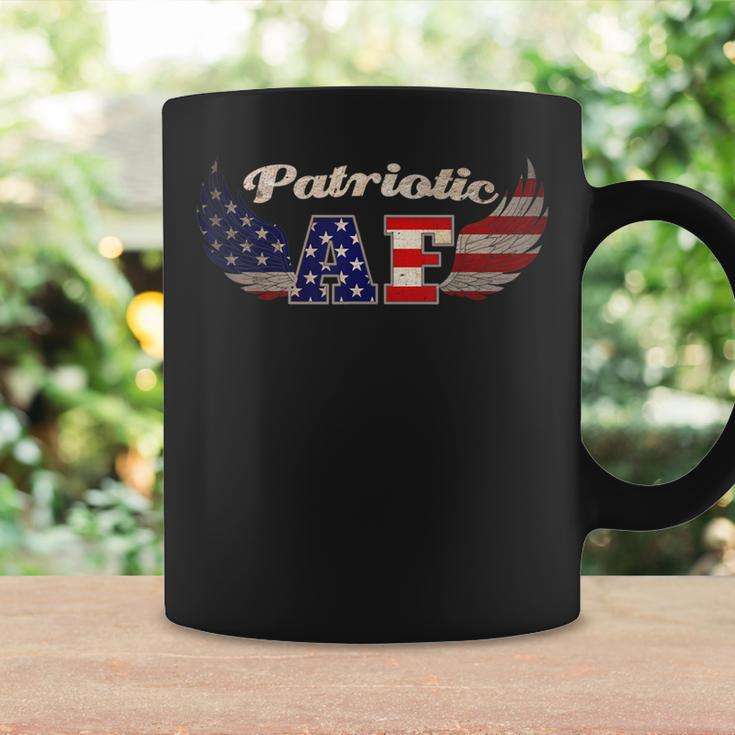 Patriotic Af Vintage Style American Flag Coffee Mug Gifts ideas