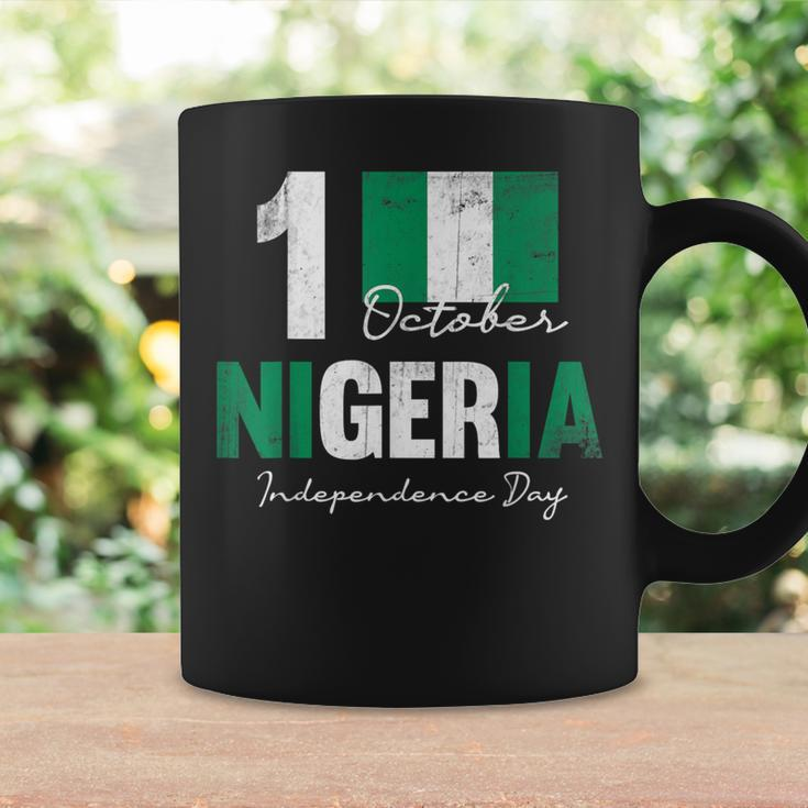 Patriotic Nigeria Independence Day Vintage Nigerian Flag Coffee Mug Gifts ideas