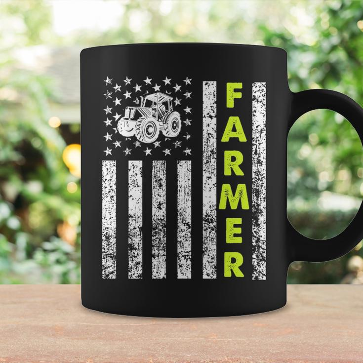 Patriotic Tractor Flag Farmer Coffee Mug Gifts ideas