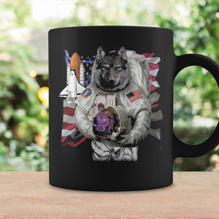 Patriotic Wolf As Usa America Astronaut Coffee Mug Gifts ideas