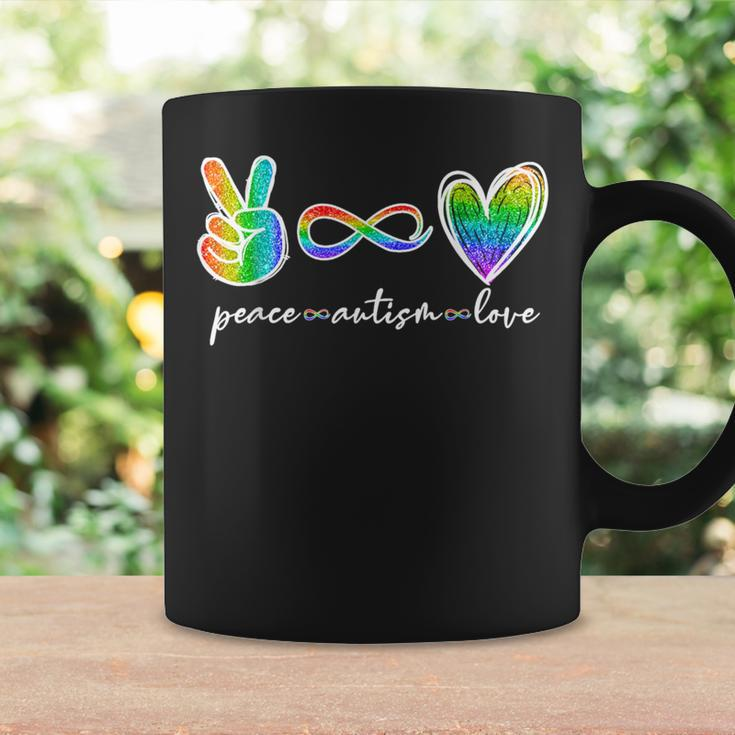 Peace Autism Love Infinity Symbol Autism Awareness Coffee Mug Gifts ideas