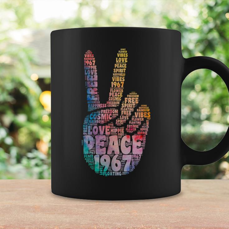 Peace Hand Sign Peace Sign Vintage Hippie Tassen Geschenkideen