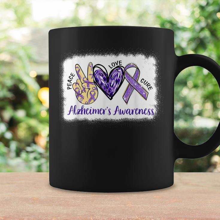 Peace Love Cure Alzheimers Awareness 2023 Coffee Mug Gifts ideas