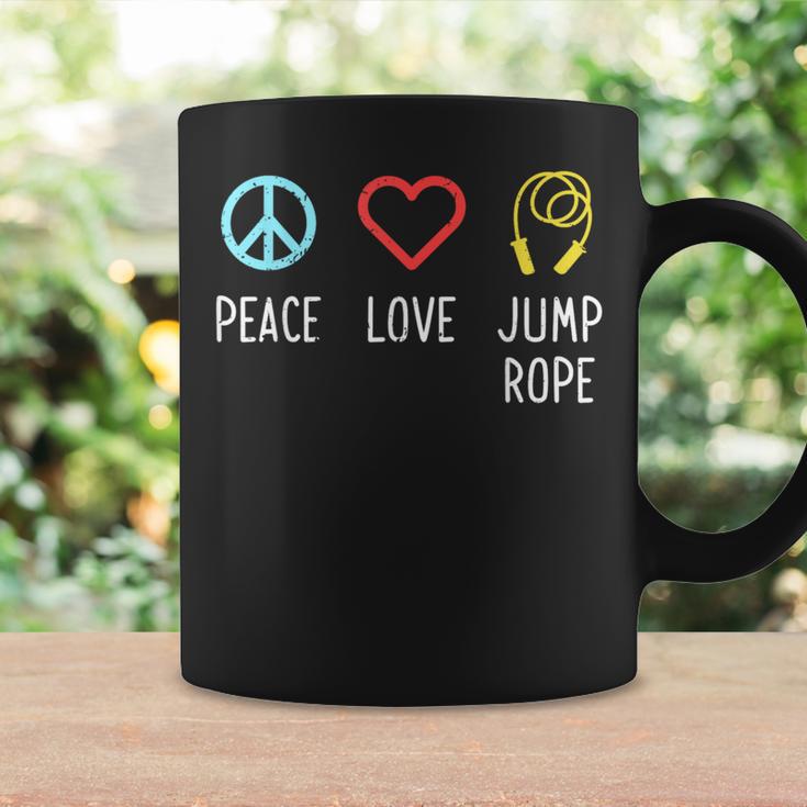 Peace Love Jump Rope Jumping Skipping Sports Coffee Mug Gifts ideas