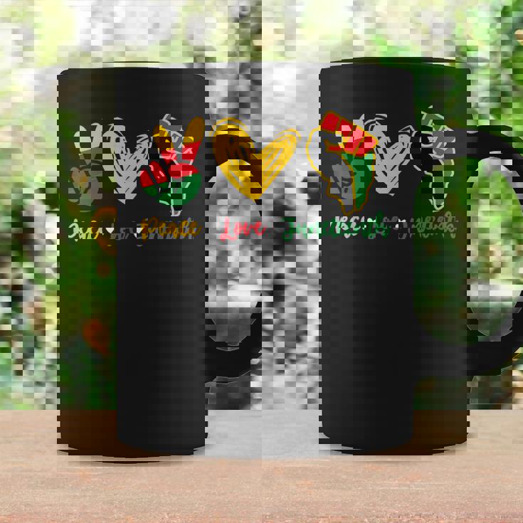Peace Love Junenth Black Pride Freedom 4Th Of July Womens Coffee Mug Gifts ideas