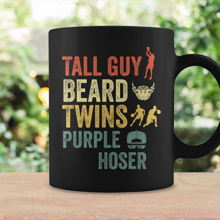 Perfect For Kids Dudetall Guy Beard Twins Purple Hoser Coffee Mug Gifts ideas