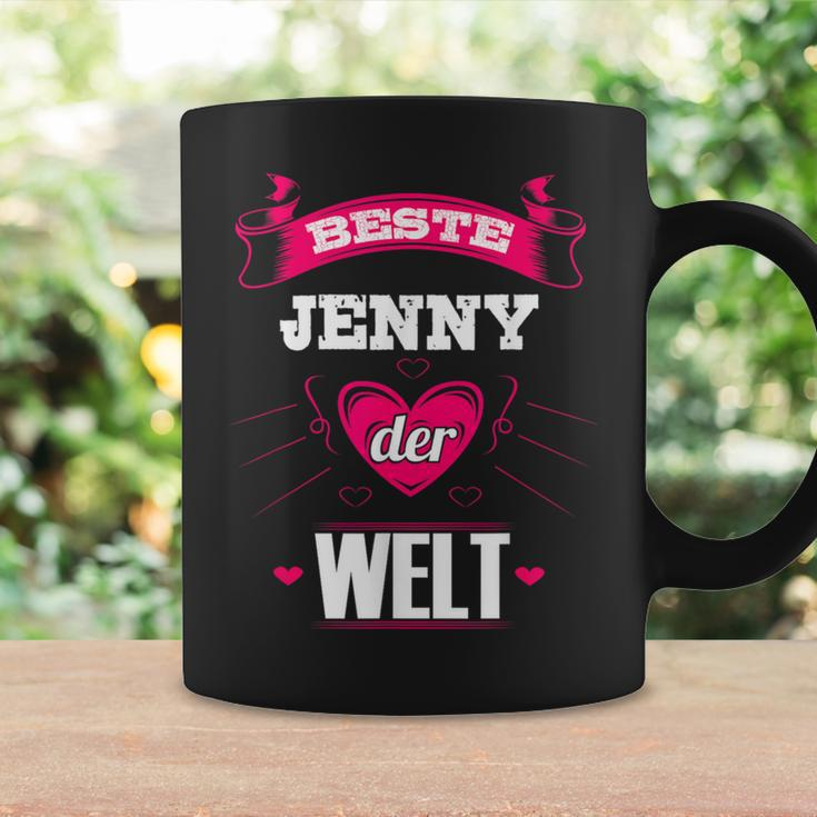 Personalisiertes Tassen Beste Jenny der Welt in Schwarz, Unikat Design Geschenkideen
