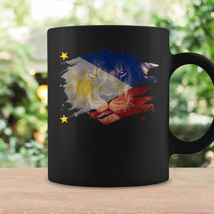 Philippines Flag & African Lion Filipino Pride Coffee Mug Gifts ideas