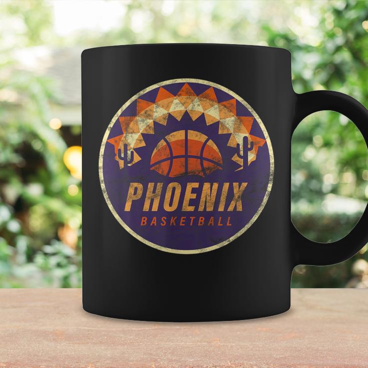 Phoenix Arizona Basketball Fan Vintage Retro Sun Logo Coffee Mug Gifts ideas
