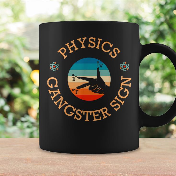 Physics Gangster Sign Sign Physicist Hand Sign Symbol Tassen Geschenkideen