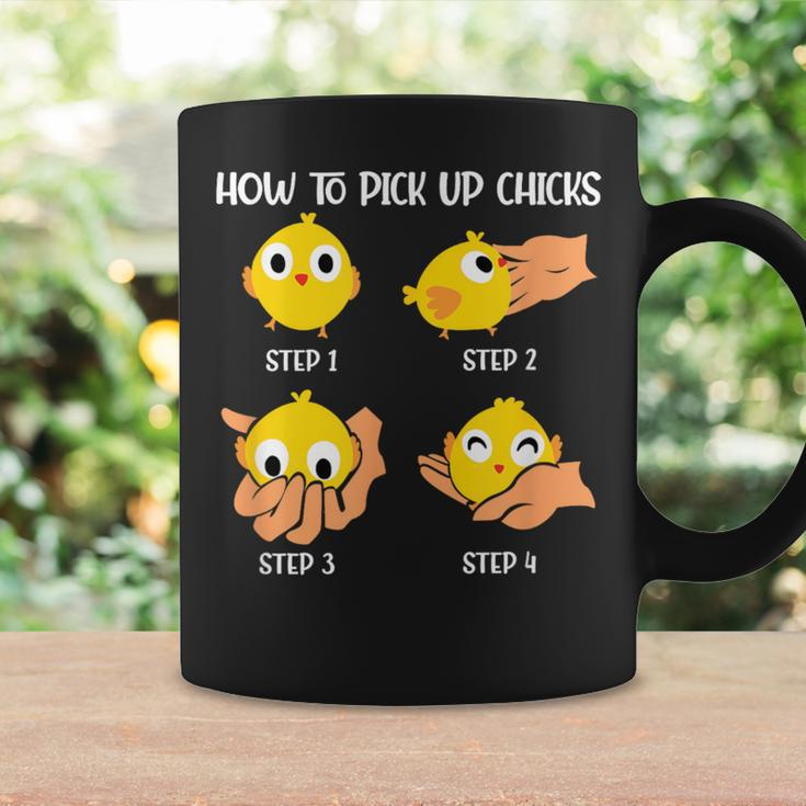 How To Pick Up Chicks Cheesy Pick-Up Lines Chicken Lover Coffee Mug Gifts ideas
