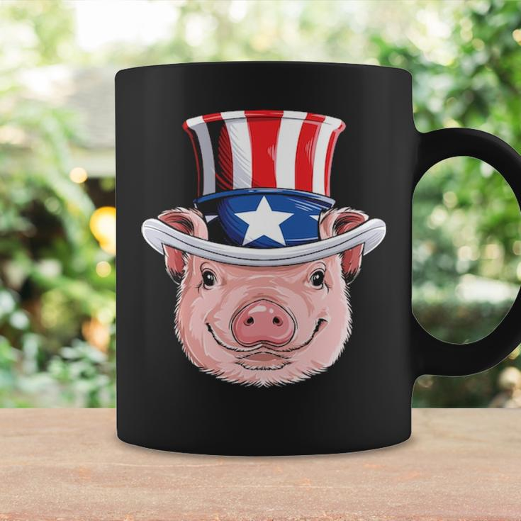 Pig 4Th Of July Uncle Sam American Flag Hat Coffee Mug Gifts ideas