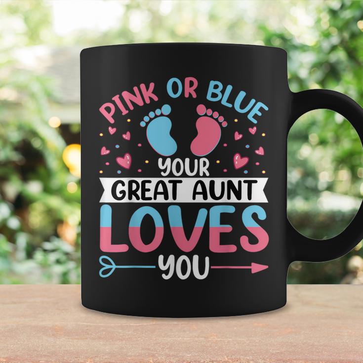 Pink Or Blue Great Auntie Loves You Gender Reveal Coffee Mug Gifts ideas