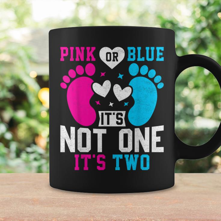 Pink Or Blue It's Not One It's Two Twins Gender Announcement Coffee Mug Gifts ideas