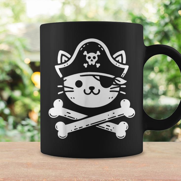 Pirate Cat Crossbones Cat Lover Cats Kitten Owner Coffee Mug Gifts ideas