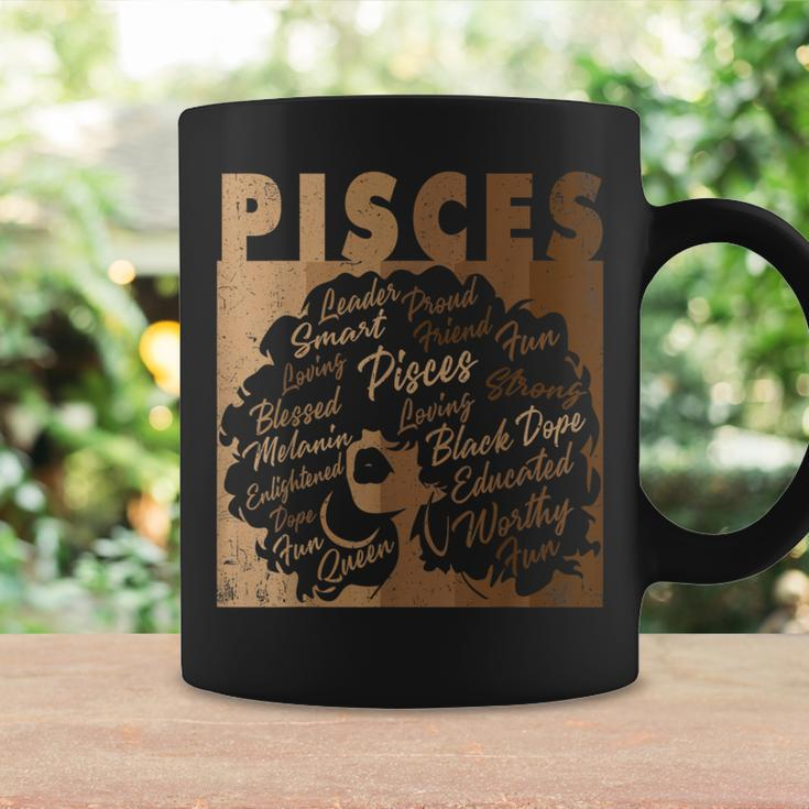Pisces Girl African American Melanin Birthday Coffee Mug Gifts ideas