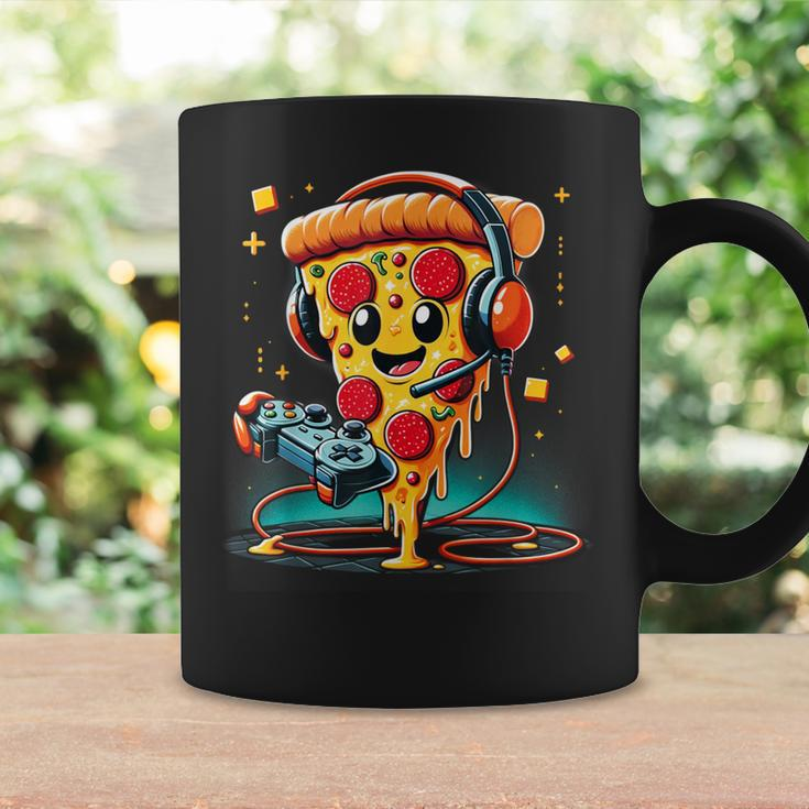 Pizza Gamer Love Play Video Games Controller Headset Coffee Mug Gifts ideas