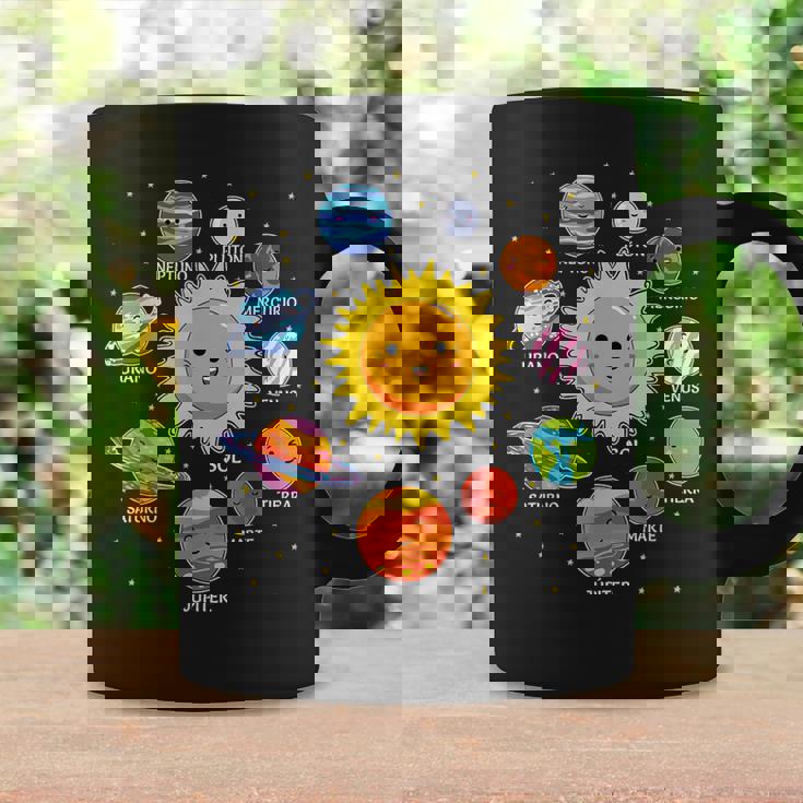 Planetas Del Sistema Solar Para Niños Astronautas Jóvenes Taza de café Ideas de regalos