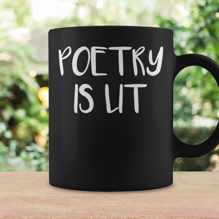 Poetry Is Lit Writer Spoken Word Poet Coffee Mug Gifts ideas