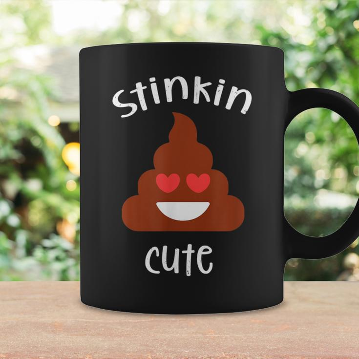 Poop Emoticon Stinkin Cute Valentine's Day Girls Vintage Coffee Mug Gifts ideas