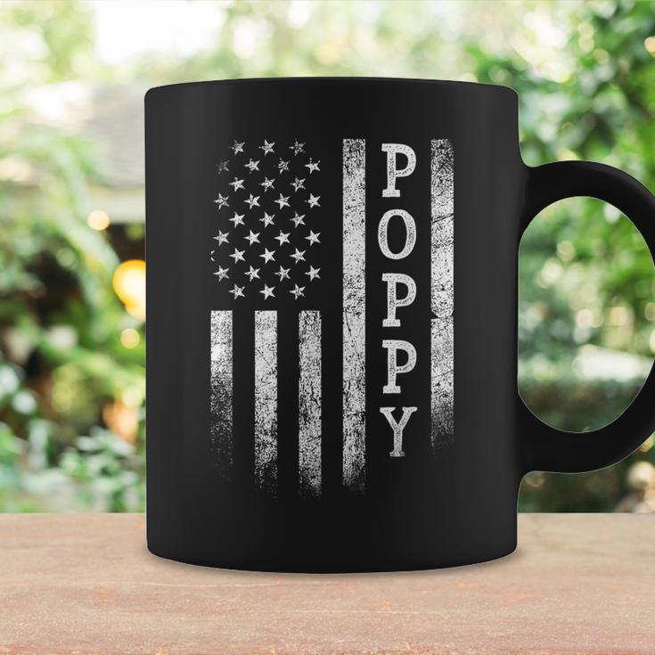 Poppy American Flag Poppy Patriotic Father's Day Coffee Mug Gifts ideas