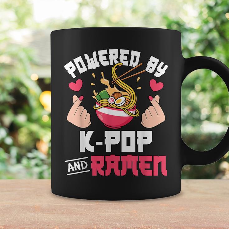 Powered By K-Pop And Ramen Cute Kpop Music Anime Lover Coffee Mug Gifts ideas