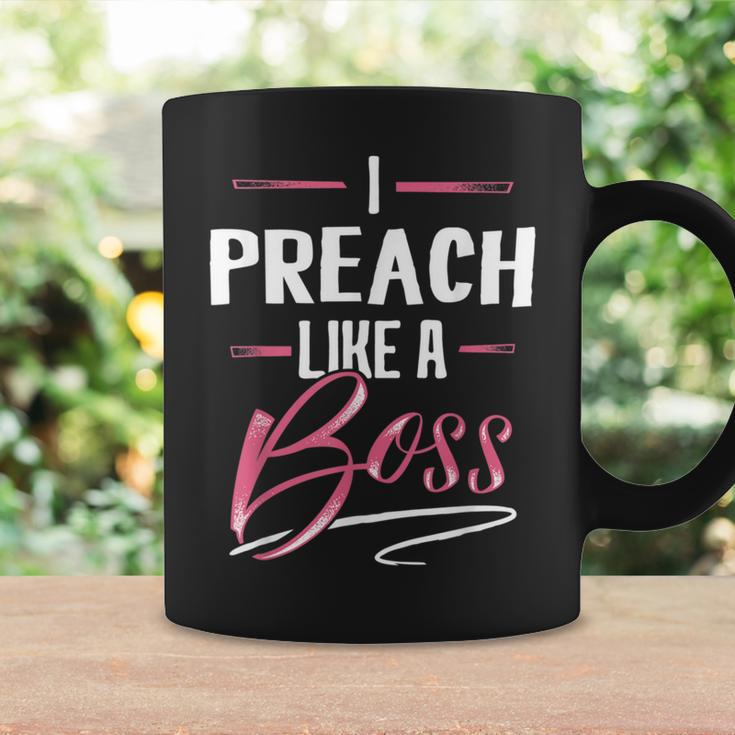 Preach Like A Boss Lady Boss Girl Power Coffee Mug Gifts ideas