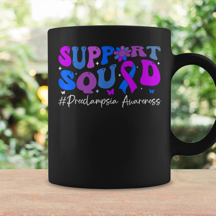 Preeclampsia Awareness Support Squad Groovy Women Coffee Mug Gifts ideas