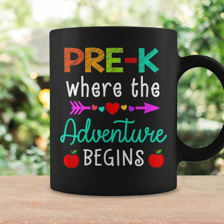 Prek Where The Adventure Begins Kinder Teacher Coffee Mug Gifts ideas
