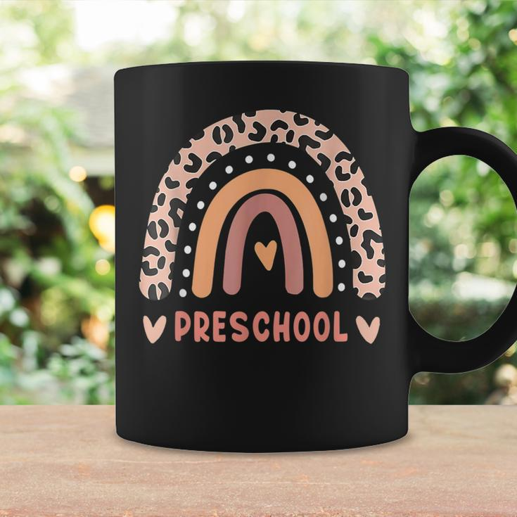 Preschool Teacher Rainbow Leopard Back To School Coffee Mug Gifts ideas