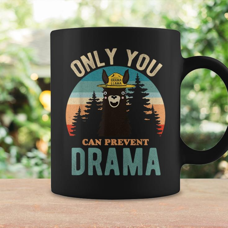 Only You Can Prevent Drama Vintage Llama Graphic Coffee Mug Gifts ideas