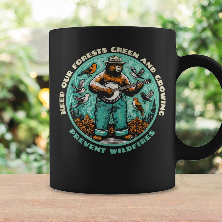 Prevent Wildfires Smokey Bear Banjo & Birds Coffee Mug Gifts ideas