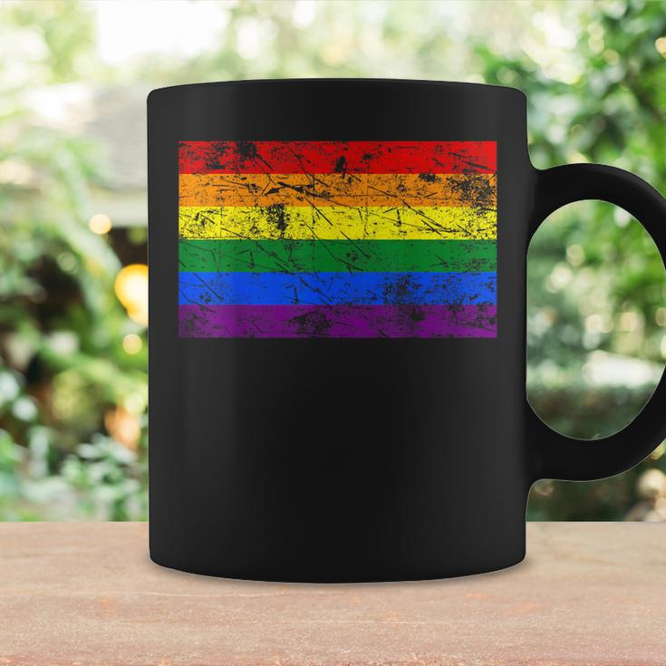 Pride Rainbow Flag Lgbt Gay Lesbian Vintage Coffee Mug Gifts ideas