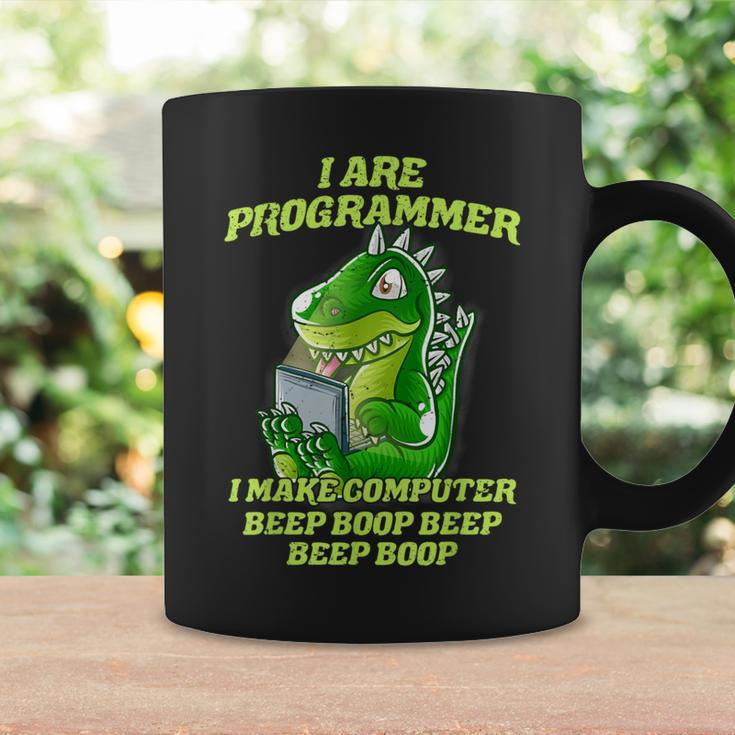 I Are Programmer T-Rex Dinosaur Nerd Dino Programmer Tassen Geschenkideen