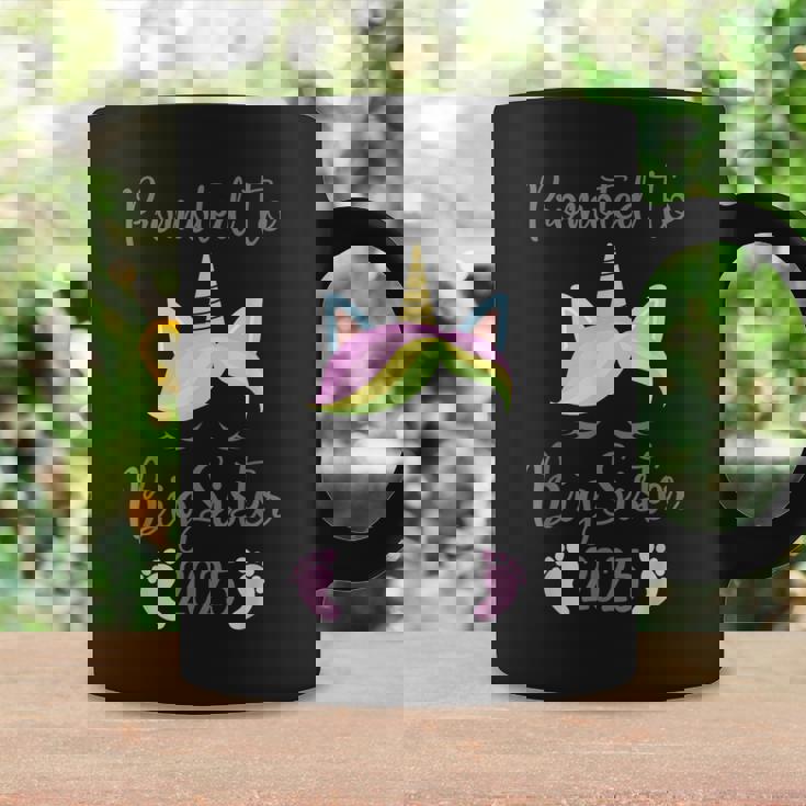 Promoted To Big Sister 2025 With Unicorn For New Baby Shower Coffee Mug Gifts ideas