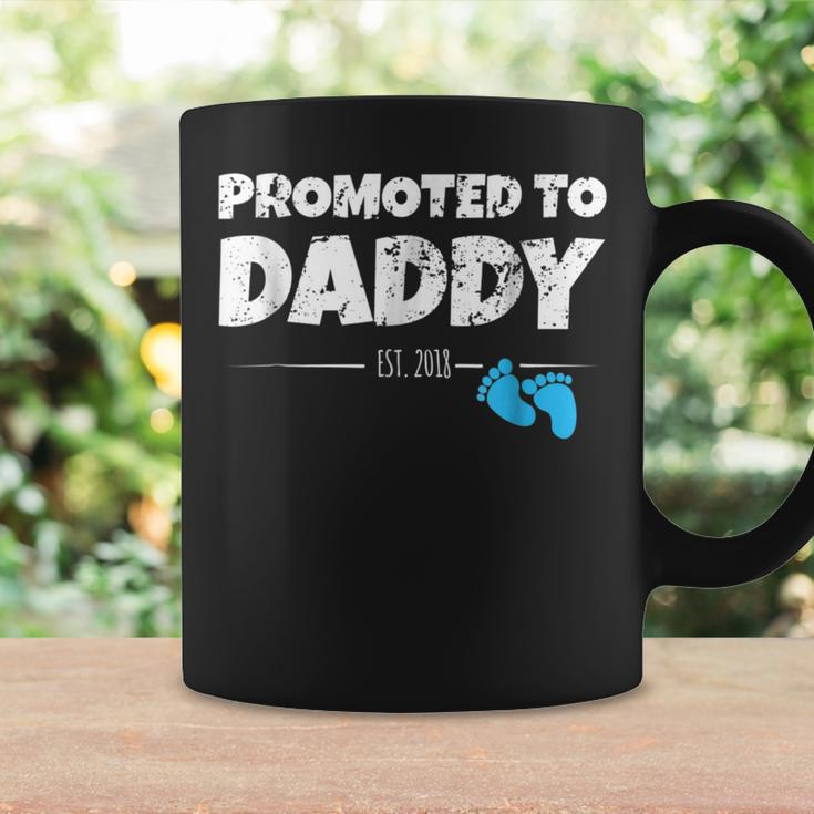 Promoted To Daddy 2018 First Time New Dad Coffee Mug Gifts ideas