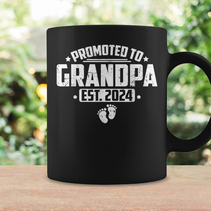 Promoted To Grandpa Est 2024 Soon To Be Grandpa New Grandpa Coffee Mug Gifts ideas