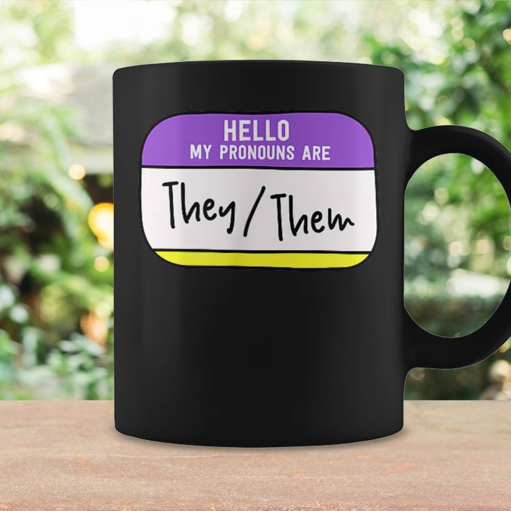 My Pronouns Are They Them Gender Nonbinary Pride Lgbt Coffee Mug Gifts ideas