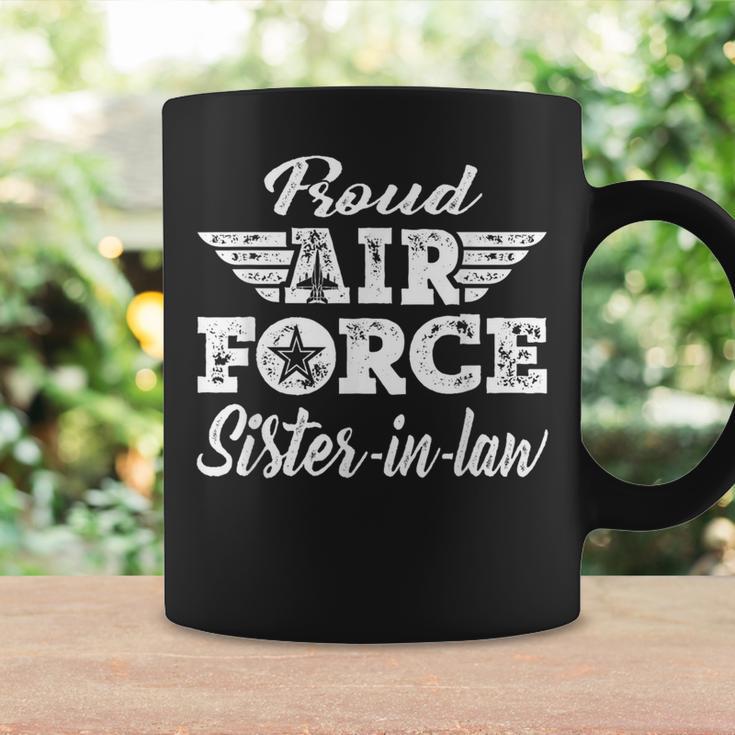 Proud Air Force Sister-In-Law Military Family Sibling Coffee Mug Gifts ideas