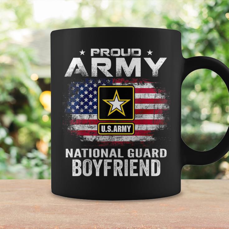 Proud Army National Guard Boyfriend With American Flag Coffee Mug Gifts ideas